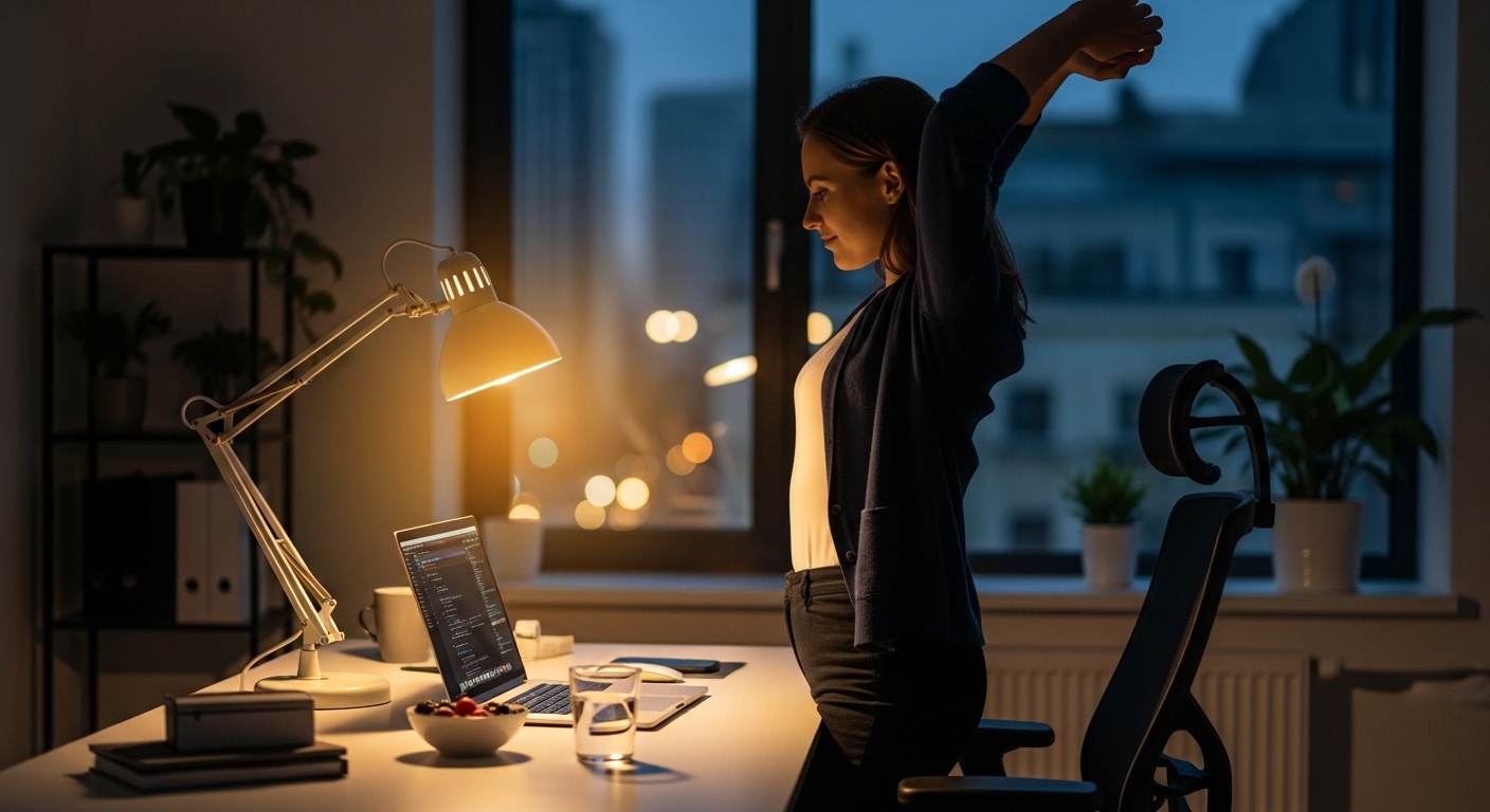 how to stay healthy while working long hours