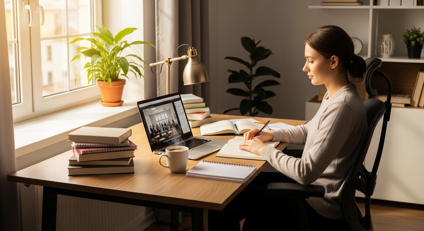 how to stay motivated when studying online from home